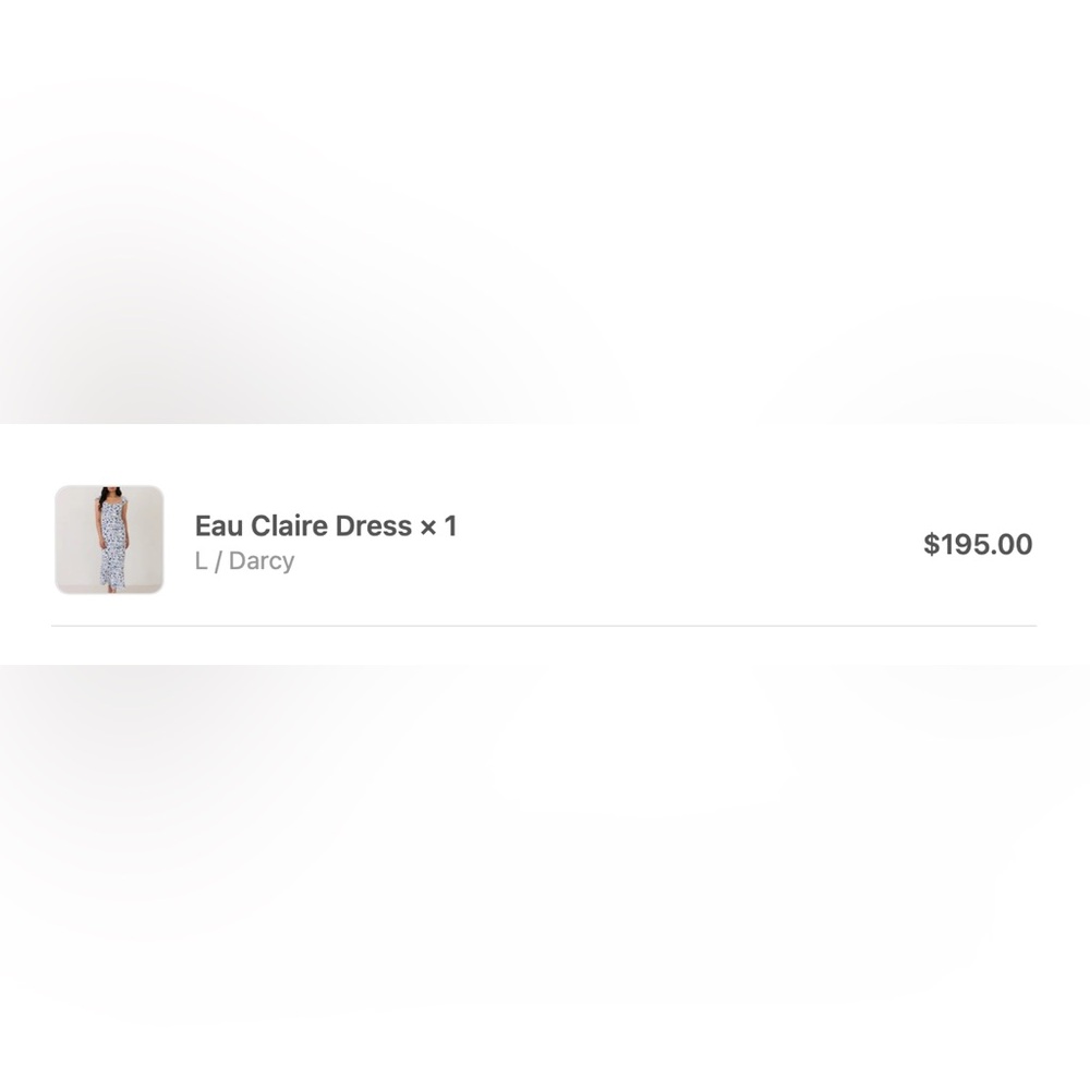 Park & Fifth 
Eau Claire 
Floral Blue and White Maxi Dress - Picture 2 of 4